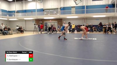 133 lbs 1st Place Match - Elon Rodriguez, Triton College vs Tuvsin Zunnbayan, Harper College