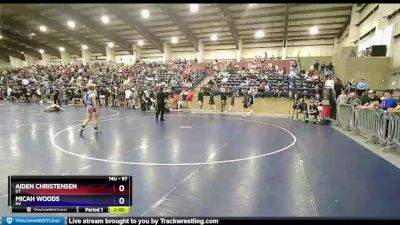 97 lbs Cons. Round 1 - Aiden Christensen, UT vs Micah Woods, NV