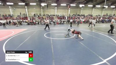 78 lbs Semifinal - Jonovan Gutierrez, Alamosa vs Gabriel Gustafson, New Mexico Outlaws