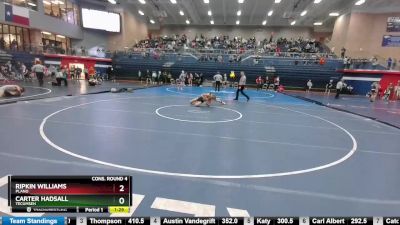 120 lbs Cons. Round 4 - Carter Hadsall, Tecumseh vs Ripkin Williams, Plano