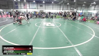 150 lbs Semis (4 Team) - Jack Martin, BELIEVE TO ACHIEVE vs Dylan Pepin, COMBAT ATHLETICS