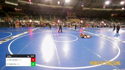 67 lbs Quarterfinal - Joseph Cervantes, Dethrone vs Kanoa Saferite, Nova Wrestling Club