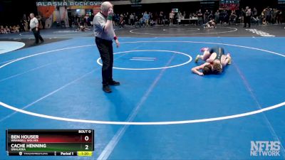 125 lbs Quarterfinal - Ben Houser, Wrangell Wolves vs Cache Henning, Unalaska