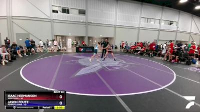 100 lbs Semis & 3rd Wb (16 Team) - Isaac Hermanson, Wisconsin vs Jason Foutz, Pennsylvania