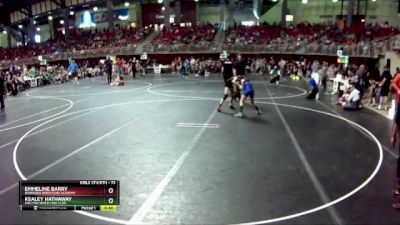 73 lbs Semifinal - Kealey Hathaway, Shelton Wrestling Club vs Emmeline Barry, Nebraska Wrestling Academy