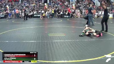 75 lbs Cons. Round 4 - Chanclyn Stephenson, Western Matcats vs Kyla Strohl, Mat Psychos