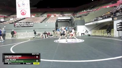 113 lbs Cons. Round 3 - Vincent Ramirez, Delta Wrestling Club vs Luke Black, Temecula Valley High School Wrestling