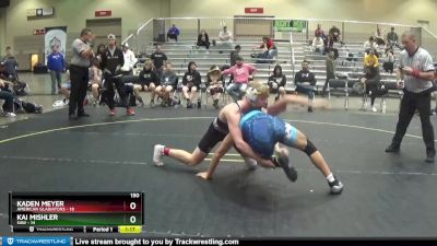 150 lbs Round 2 (4 Team) - Kai Mishler, SAW vs Kaden Meyer, American Gladiators