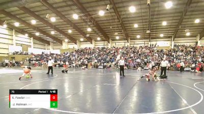 75 lbs Champ. Round 1 - Jack Holman, JWC vs Xavier Fowler, Davis Wrestling Club