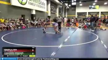 120 lbs Round 3 (12 Team) - Cassandra Gonzales, Summit Wrestling Academy vs Makayla Liska, Grit And Grace