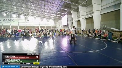 75 lbs 1st Place Match - Hazel Rodarte, Mat Demon Wrestling Club vs Tori Conn, Illinois Valley Youth Wrestling Club