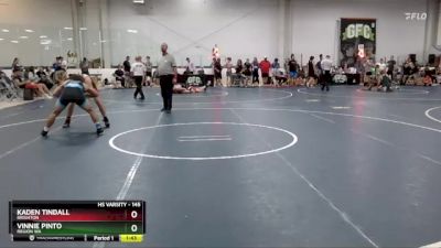 145 lbs Cons. Round 5 - Kaden Tindall, Brighton vs Vinnie Pinto, Region WA