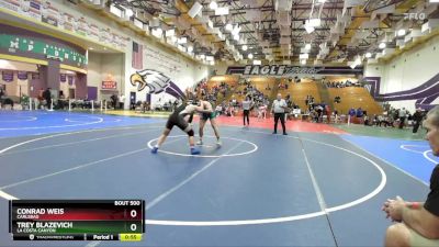 215 Boys Cons. Round 4 - Conrad Weis, Carlsbad vs Trey Blazevich, La Costa Canyon