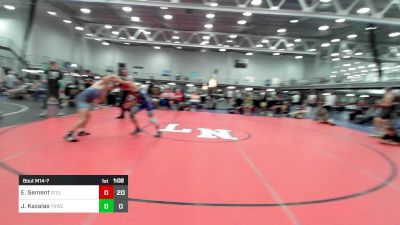 134 lbs Semifinal - Eren Sement, Steller Trained Pyke Syndicate vs Jack Kazalas, Team Nauman Wrestling Club Red