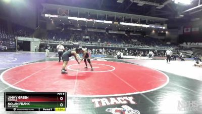 220 lbs Quarterfinal - Nolan Frank, Elk Grove vs Jimmy Green, Fairfield