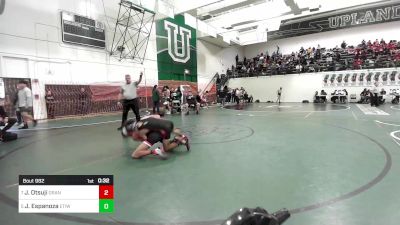 126 lbs Consi Of 4 - Jonathan Otsuji, Orange Lutheran vs Jayden Espanoza, Etiwanda