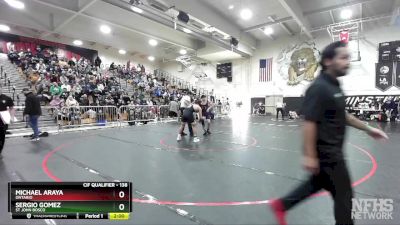 138 lbs Champ. Round 1 - Sergio Gomez, St John Bosco vs Michael Araya, Ontario