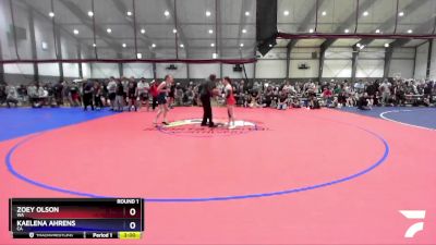 115 lbs Round 1 - Zoey Olson, WA vs Kaelena Ahrens, CA