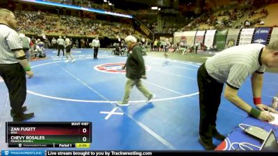 132 Class 4 lbs Quarterfinal - Zan Fugitt, Nixa vs Chevy Rosales, Francis Howell