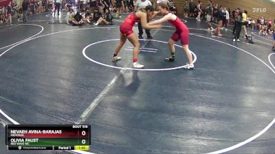 145 lbs Quarterfinal - Olivia Faust, RED WAVE WC vs Nevaeh Avina-Barajas, Memorial