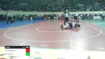 161 lbs Consi Of 8 #1 - Chandler Cannady, Pryor Tigers Wrestling vs Avery Arnett, Del City Little League