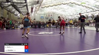 74 kg Round Of 16 - Larry Early, Virginia Beach Regional Training Center vs Josh Shields, Sunkist Kids Wrestling Club