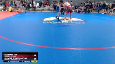 132 lbs Round 3 - Benjamin Fay, Hillsboro Mat Club vs Eleazar Gomez Pascual, Peninsula Wrestling Club