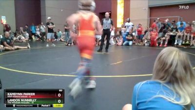 60 lbs Quarterfinals (8 Team) - Kamdynn Parker, East Kansas Eagles vs Landon Nunnelly, The Missouri Maulers