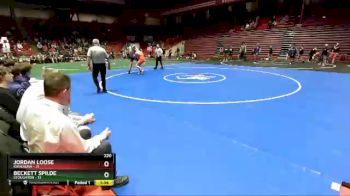 220 lbs D1 - Semi-finals (fri 7:30pm.) - Jordan Loose, Kaukauna vs Beckett Spilde, Stoughton