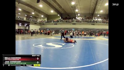 115 lbs Cons. Round 2 - Bella Sakowski, Nixa Youth Wrestling vs Jake Swinehart, Nevada Tiger Pit Wrestling Club