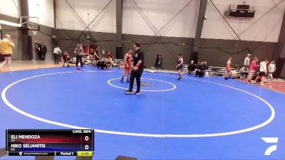 100 lbs Cons. Semi - Eli Mendoza, CA vs Niko Selianitis, CA