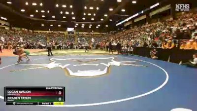 6A - 126 lbs Quarterfinal - Braden Tatum, Derby vs Logan Avalon, Garden City