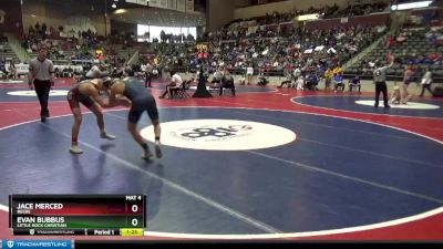 5A 126 lbs Quarterfinal - Jace Merced, Beebe vs Evan Bubbus, Little Rock Christian