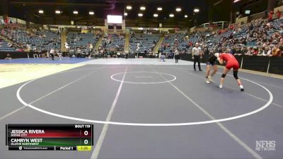 105 lbs Quarterfinal - Camryn West, Olathe Northwest vs Jessica Rivera, Dodge City