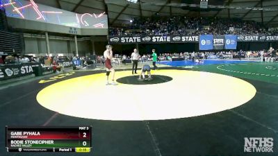 1A 175 lbs Cons. Round 2 - Gabe Pyhala, Montesano vs Bodie Stonecipher, Naches Valley