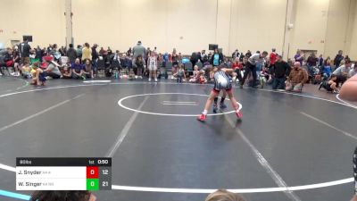 80 lbs Rr Rnd 1 - Jon Snyder, 4M K-4 vs William Singer, Ragin Raisins Concord K-4