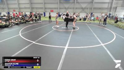 120 lbs 2nd Wrestleback (16 Team) - Ozias Gray, LA vs Daxton Kline, Arkansas