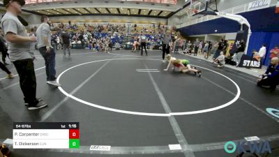 64-67 lbs Semifinal - Paisleigh Carpenter, Choctaw Ironman Youth Wrestling vs Tyson Dickerson, Clinton Youth Wrestling