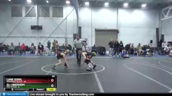 80 lbs Round 2 (8 Team) - Eli Oberheim, Mat Attack vs Lane Gowl, Warhawks Black