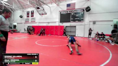 133 lbs Cons. Round 4 - Isaac Mendoza, Cerritos College vs Dominic Villareal, Mt. San Antonio