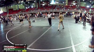 95 lbs Semifinal - Trenton Debus, Scottsbluff Wrestling Club vs Bode Bratsburg, Nebraska Boyz