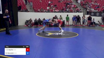 71 kg Cons 16 #2 - Zack Aquila, Seasons Freestyle Club vs Brennan Warwick, Seasons Freestyle Club