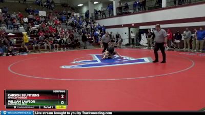 132 lbs Semifinal - Carson Seuntjens, Kingsley-Pierson vs William Lawson, Pocahontas Area