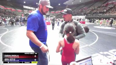 80 lbs Semifinal - Zariah Padilla, G-Style Wrestling Club vs Heidi Doyle, Driller Wrestling Club