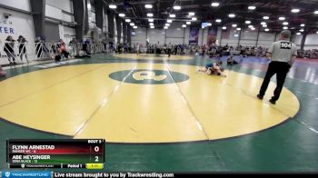 84 lbs Rd# 2 10:30am Friday - Abe Heysinger, Iowa Black vs Flynn Arnestad, Ranger WC
