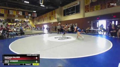 120 lbs Cons. Round 2 - Nathan Palmer, Camarillo vs Nico Vasquez, Bonita