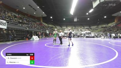 134 lbs Round Of 16 - Shea Dawson, Morro Bay vs Leo Macias, Kingsburg