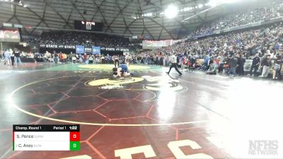 4A 285 lbs Champ. Round 1 - Connor Aney, Glacier Peak vs Sean Ponce, Sumner