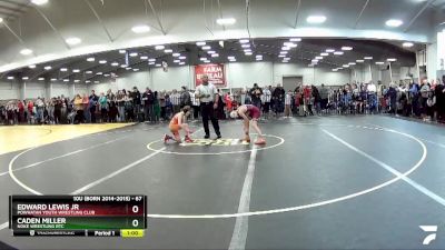 67 lbs Champ. Round 2 - Edward Lewis Jr, Powhatan Youth Wrestling Club vs Caden Miller, Noke Wrestling RTC