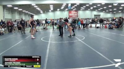 132 lbs Semifinal - Dustin Kohn, Legacy Dragons vs Hayden Franks, Willie Walters Wrestling Club